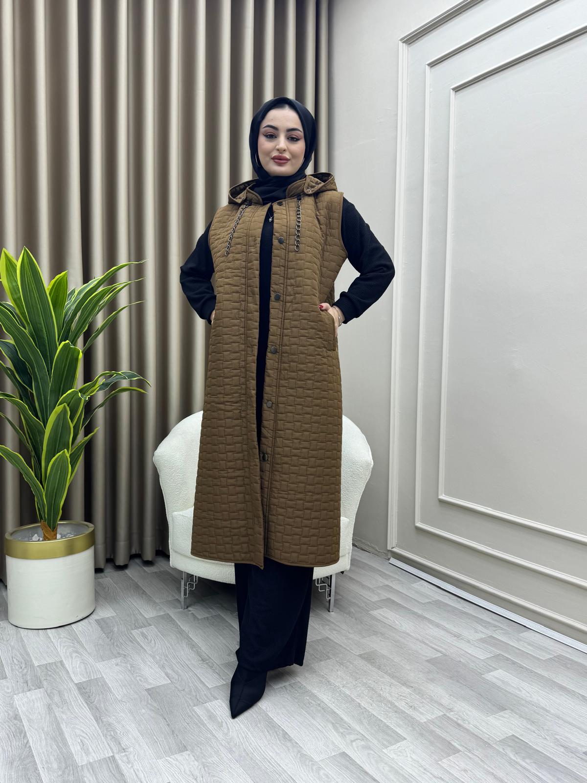 Sevinç Yelek Kahverengi